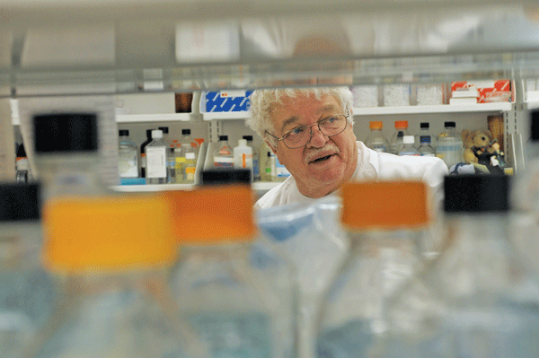 Virus hunter: Dr. A. Bennett Jensen ’61