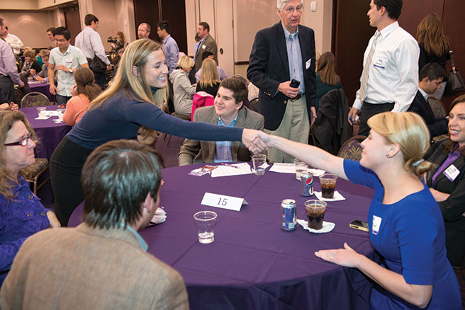 Tapping into the power of purple . . . TCU networking