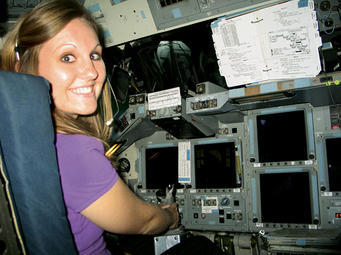 Space-saving mission . . . space flight developer Lori Motes ’06