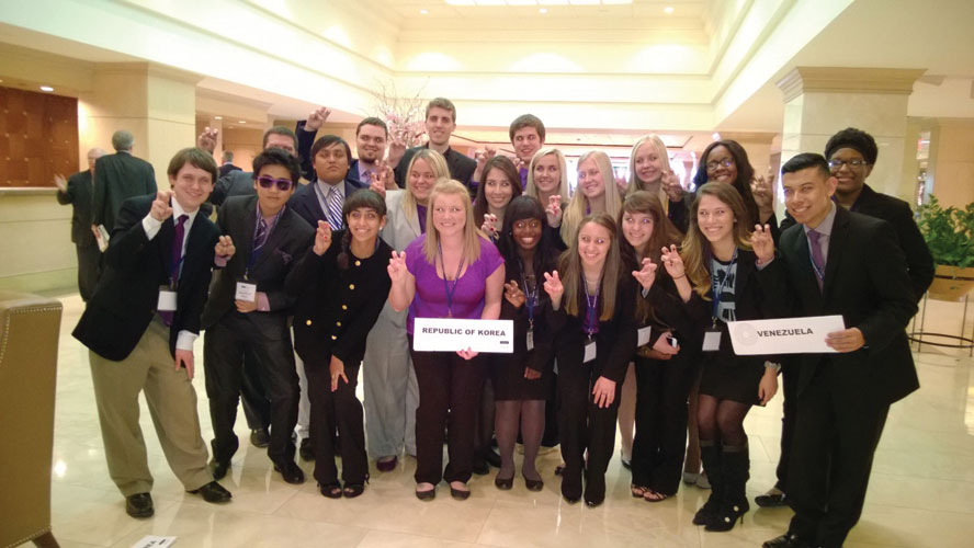 TCU students compete in Model UN conferences