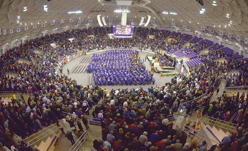 Last graduation at Daniel-Meyer Coliseum (for a while)