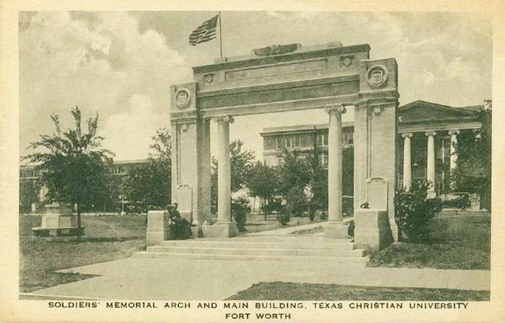 TCU’s Memorial Arch dedicated to those who served humanity