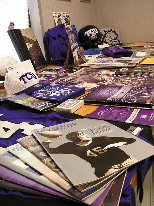 TCU buries time capsule inside stadium column