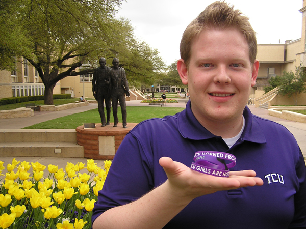 Banding Frogs together: Andrew Kline ’12