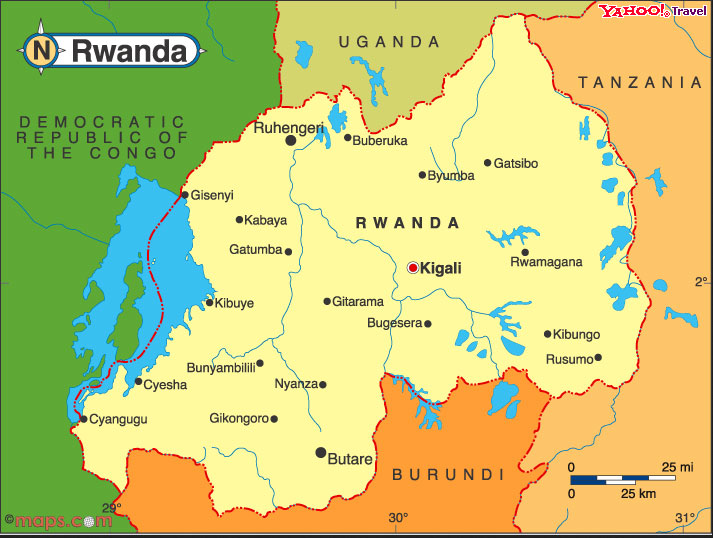 Rwandan Genocide Map